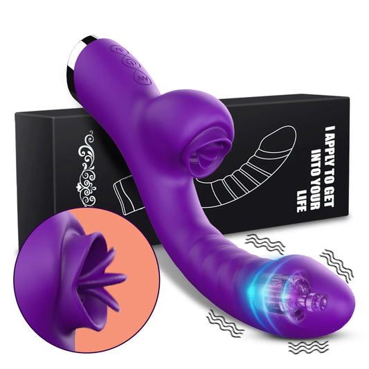 2 In 1 Licking Machine Clitoris Stimulator