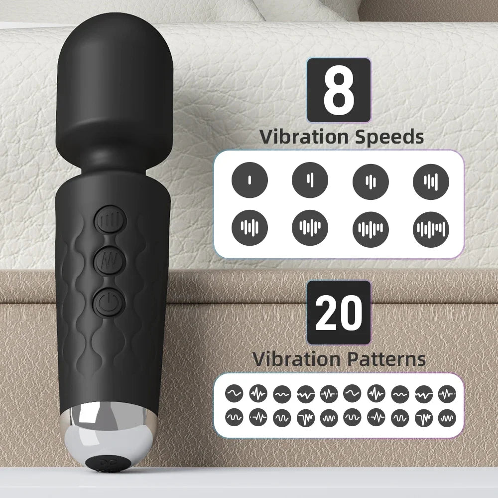 20 Speed Magic-Wand Dildo